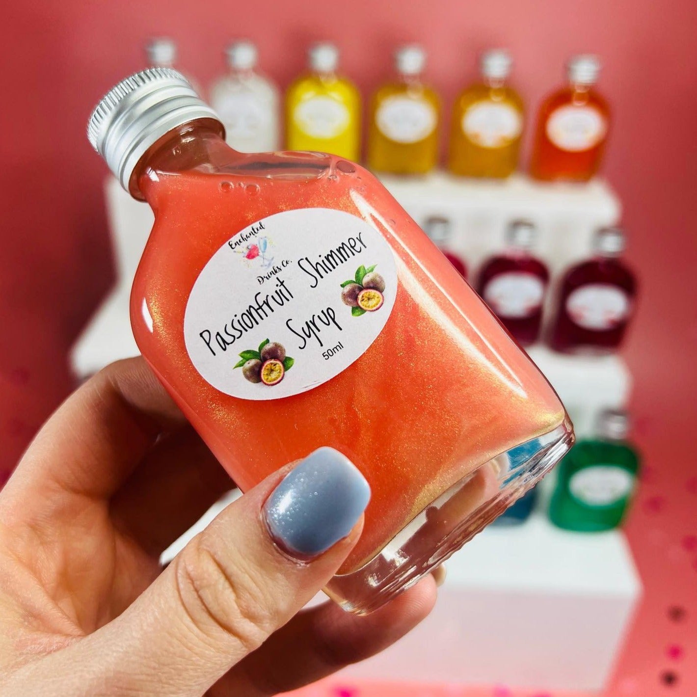 Passion Fruit Shimmer Syrup Enchanted Drinks