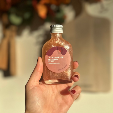 Creme Brulee Flavoured Shimmer Syrup