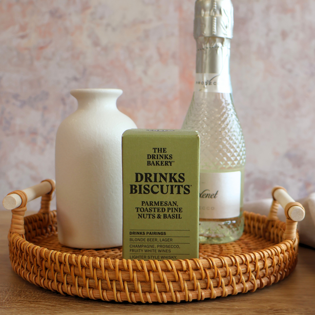 Drinks Biscuits - Parmesan, Toasted Pine Nuts & Basil