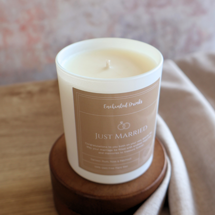 Just Married Candle