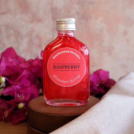 raspberry flavoured shimmer syrup for dirnks