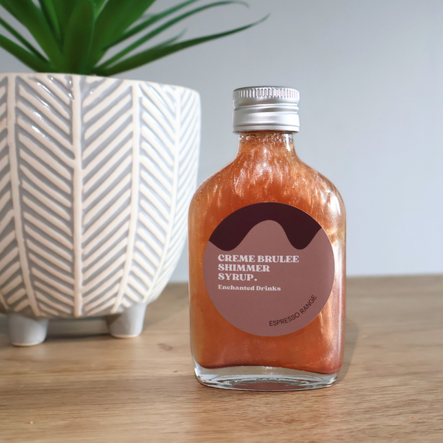 Creme Brulee Flavoured Shimmer Syrup