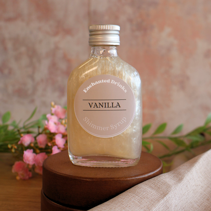 Vanilla flavoured shimmer syurp for drinks