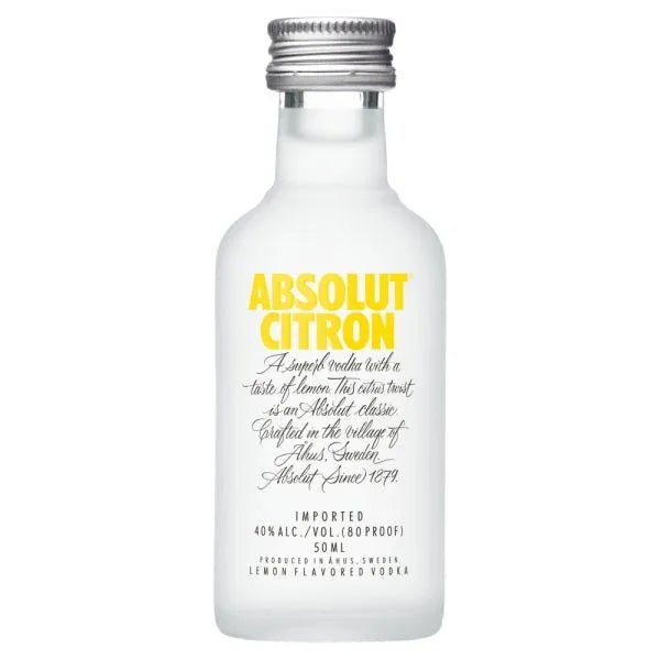 Absolut Citron Vodka Miniature - 5cl - Enchanted Drinks