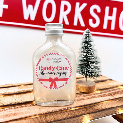 Candy Cane Shimmer Syrup - Enchanted Drinks