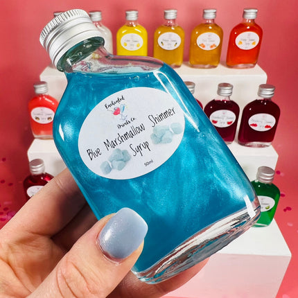 Blue Marshmallow Shimmer Syrup