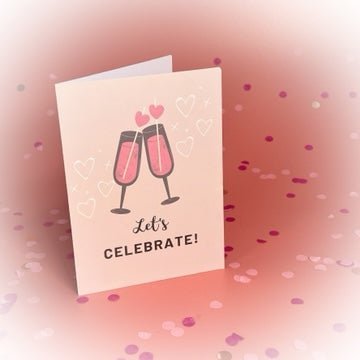 Lets Celebrate Greetings Card - Enchanted Drinks