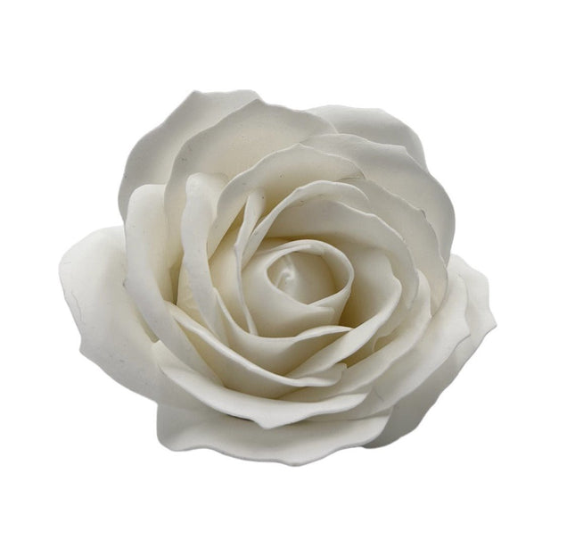 White Rose Soap Flower - Enchanted Drinks